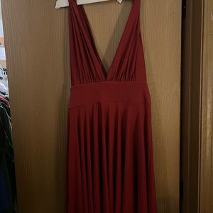 White House Black market red cocktail dress